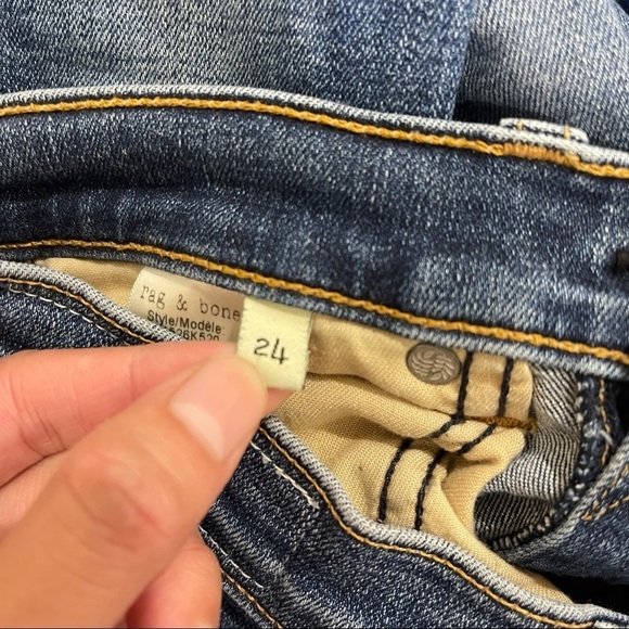 RAG & BONE Skinny Raw Hem Capri Jeans in Sonoma Size 24 - Picture 10 of 12